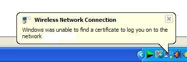 windows cannt find certificate error