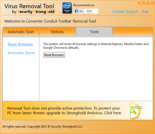 remove Converter Conduit Toolbar with the help of the removal tool