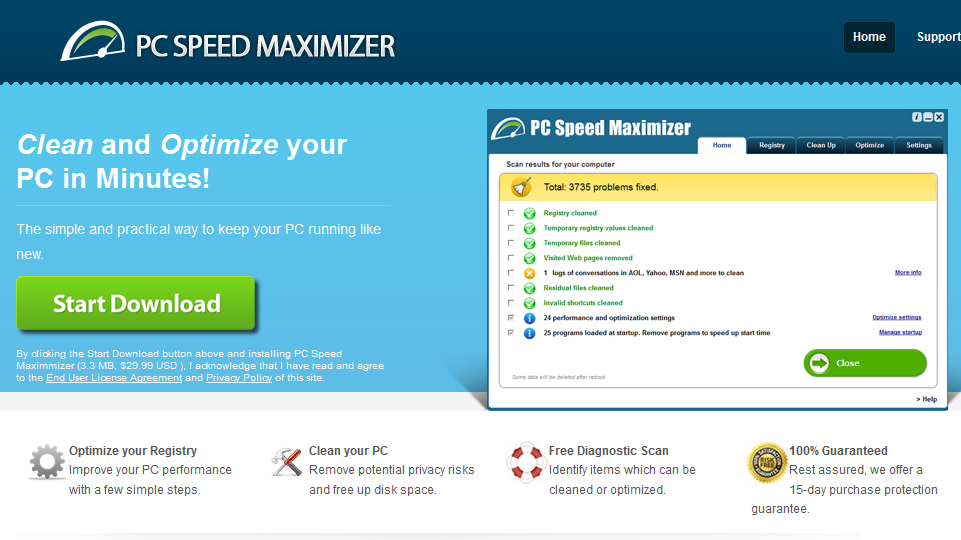 remove PC Speed Maximizer