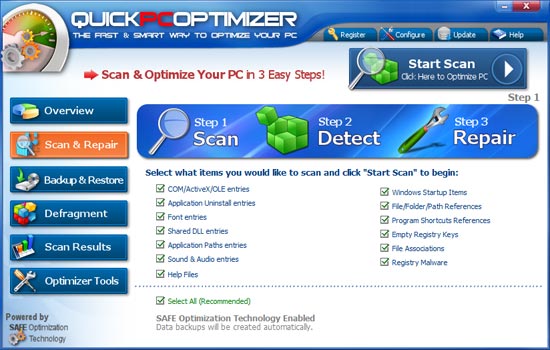 remove Quick PC Optimizer