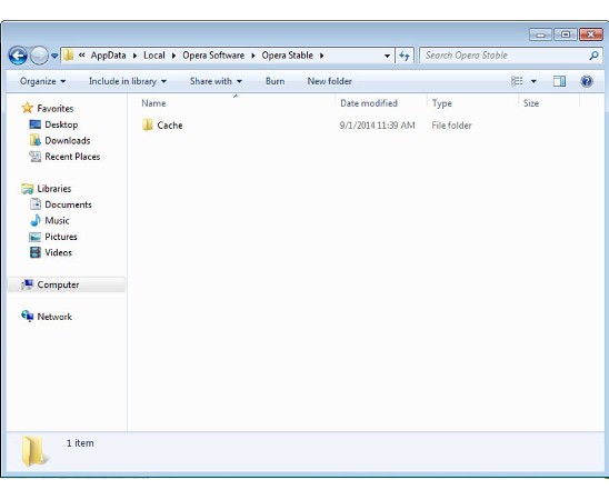 Remove Cache folder to continue MyPCBackup removal in Opera