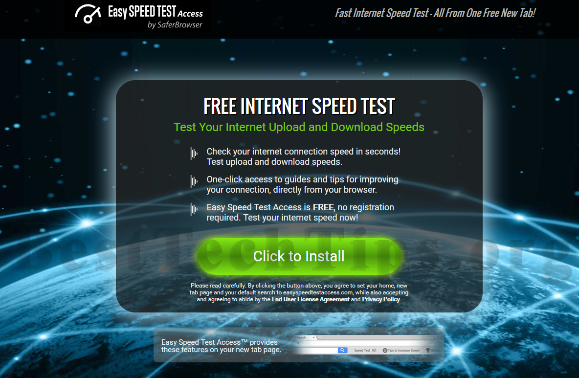 Easy Speed Test Access
