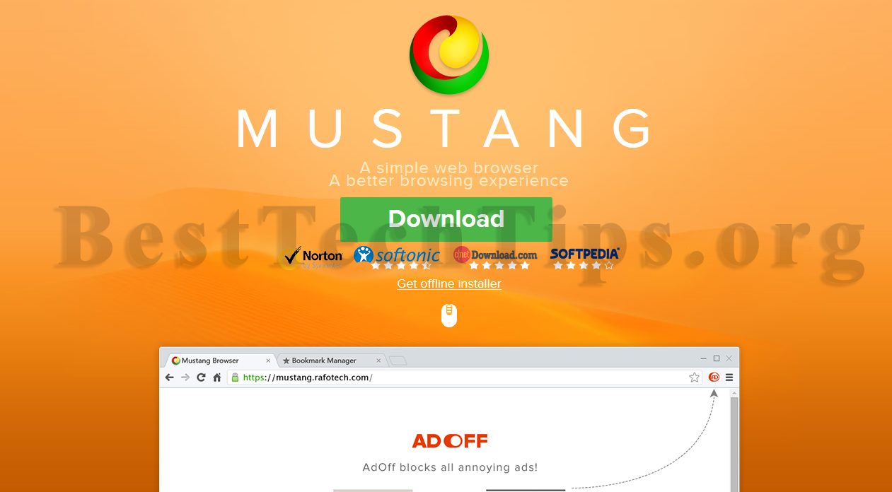 Befreien Sie sich von Mustang Browser