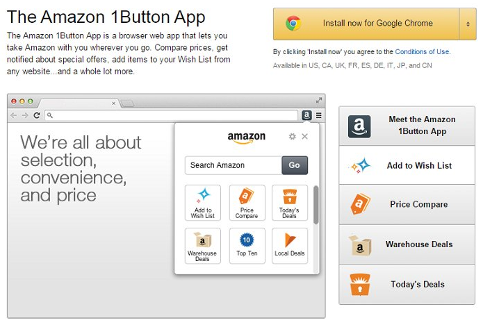 Amazon 1Button App ads
