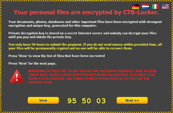 CTB-locker ransomware
