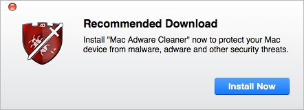 Mac Adware Cleaner pop-up