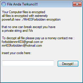 Mr403Forbidden ransomware