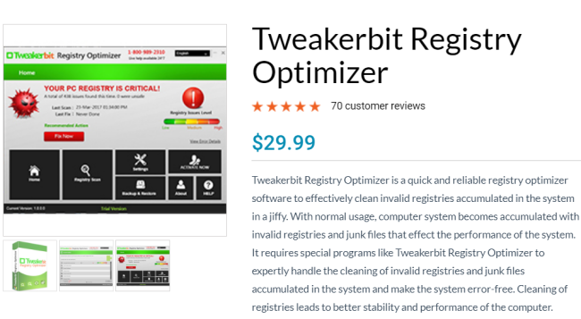 Tweakerbit Registry Optimizer