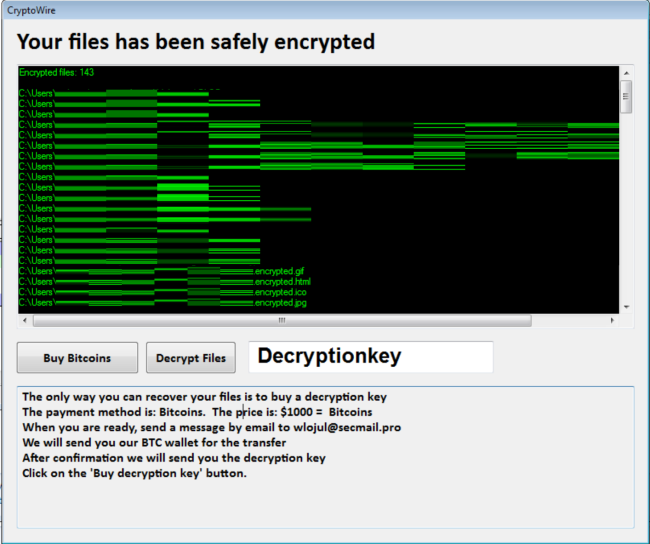 CryptoWire ransomware
