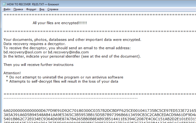 Recovery ransomware
