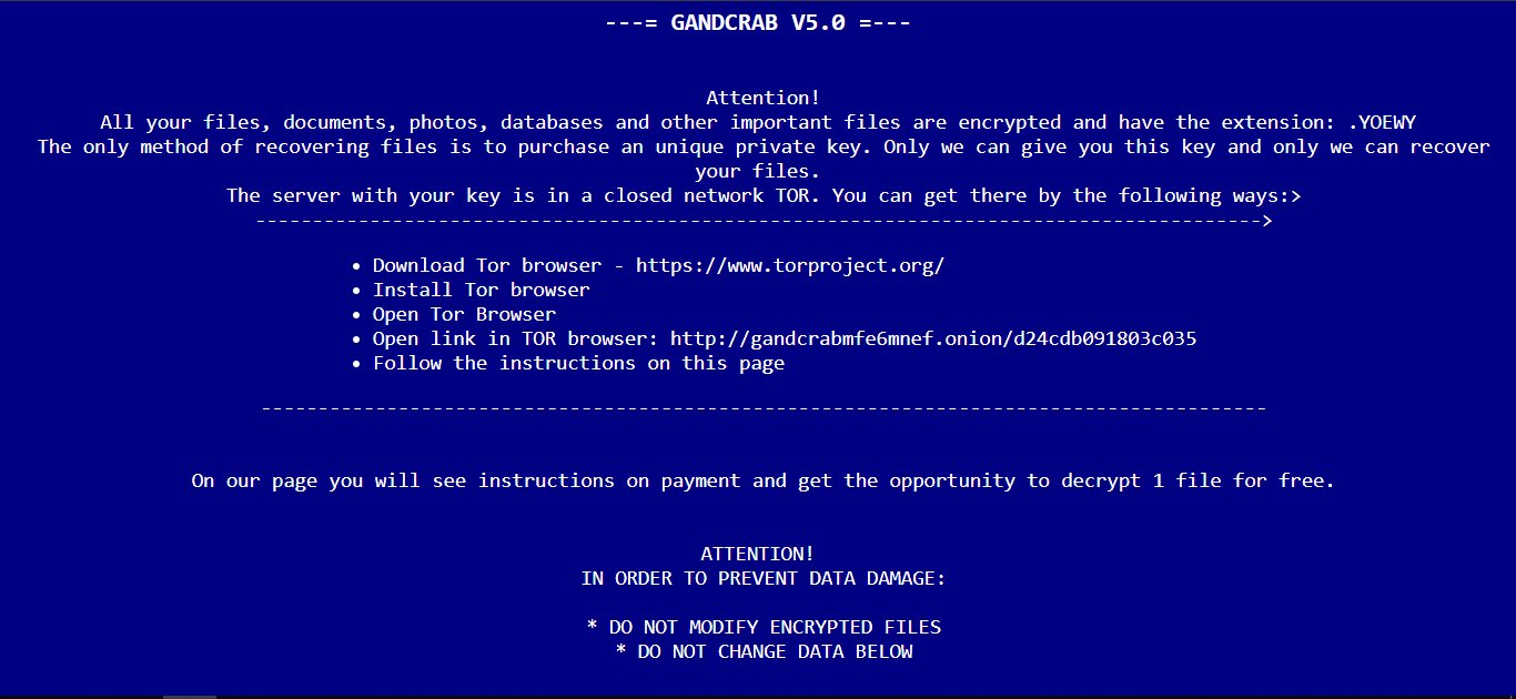 remove GANDCRAB V5.0 ransomware