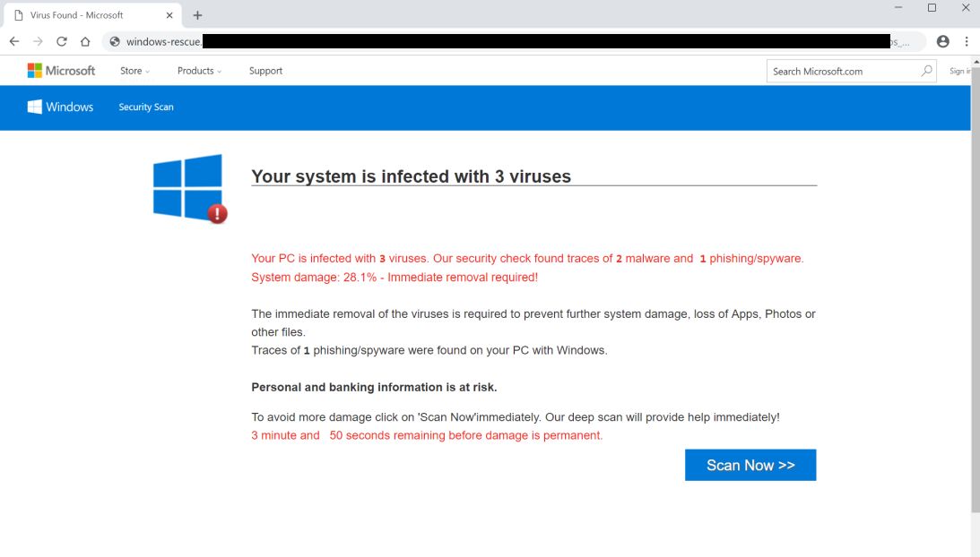  remove Windows-rescue.info scam