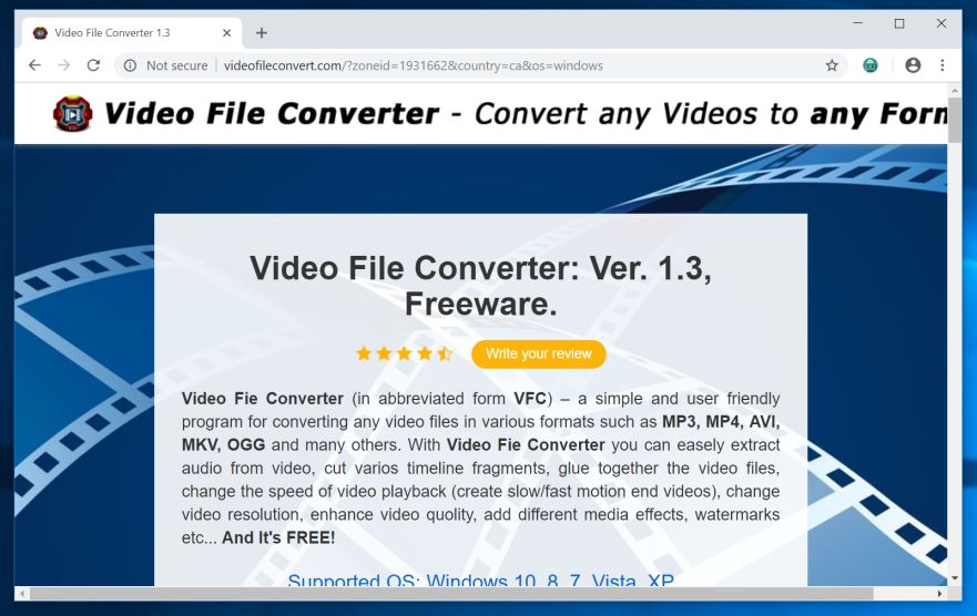  remove Videofileconvert.com hijacker