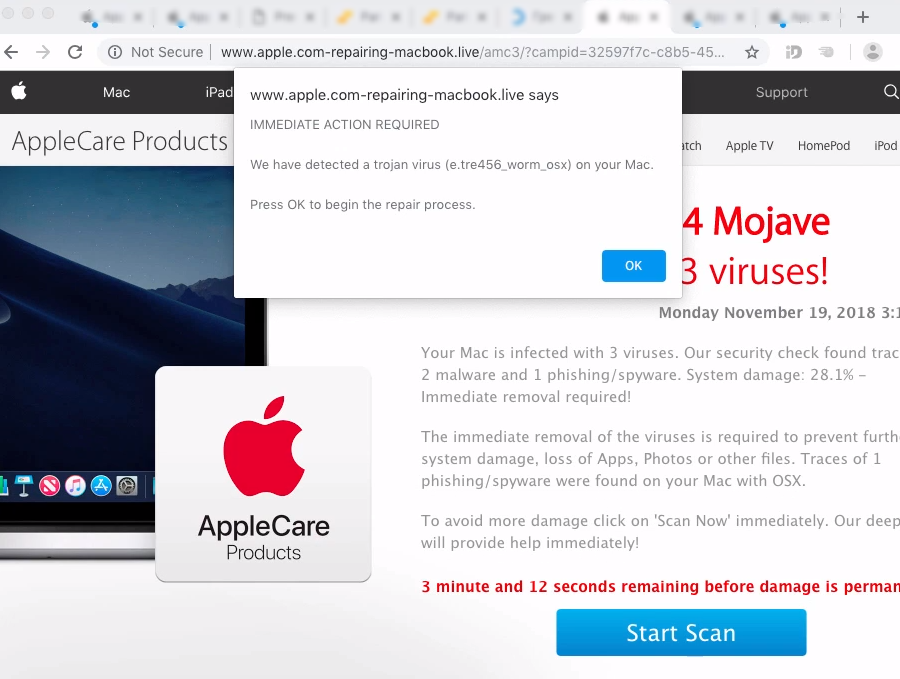  remove Apple.com-repairing-macbook.live pop-up