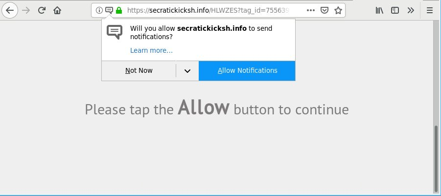 remove Secratickicksh.info redirect