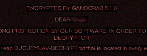 remove GANDCRAB V5.1.0 ransomware