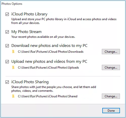 transfer photos with iCloud