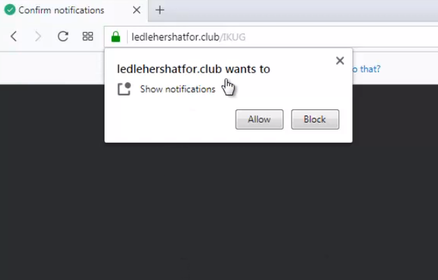 remove Ledlehershatfor.club redirect