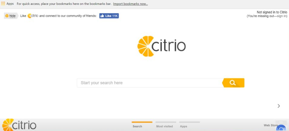 remove Citrio Browser