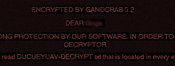 remove GANDCRAB 5.2 ransomware