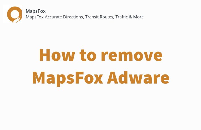 remove MapsFox ads