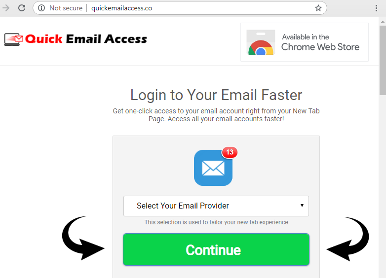 remove Quick Email Access
