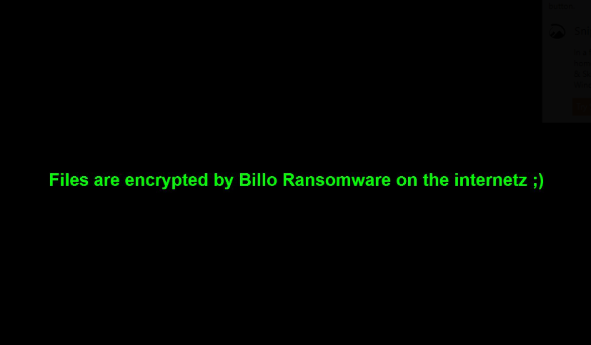 Billo ransomware